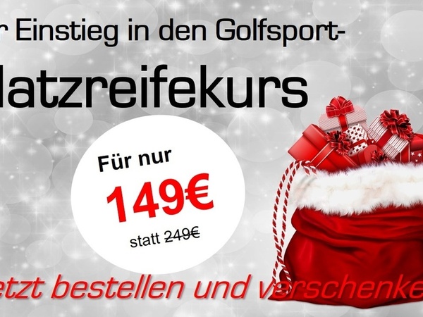 Titelbild Jetzt an Weihnachten denken und Golf verschenken!