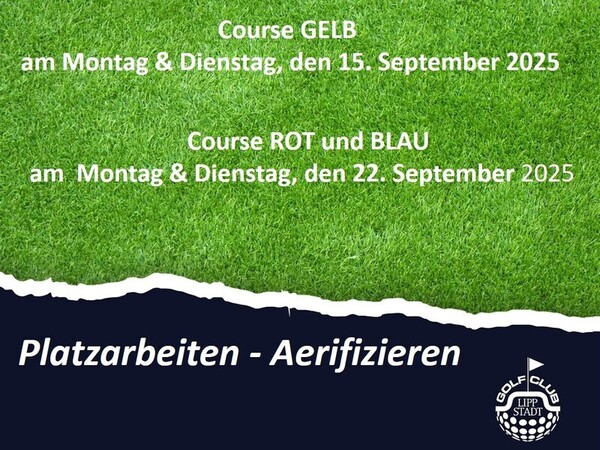 Titelbild Platzarbeiten - Aerifizieren